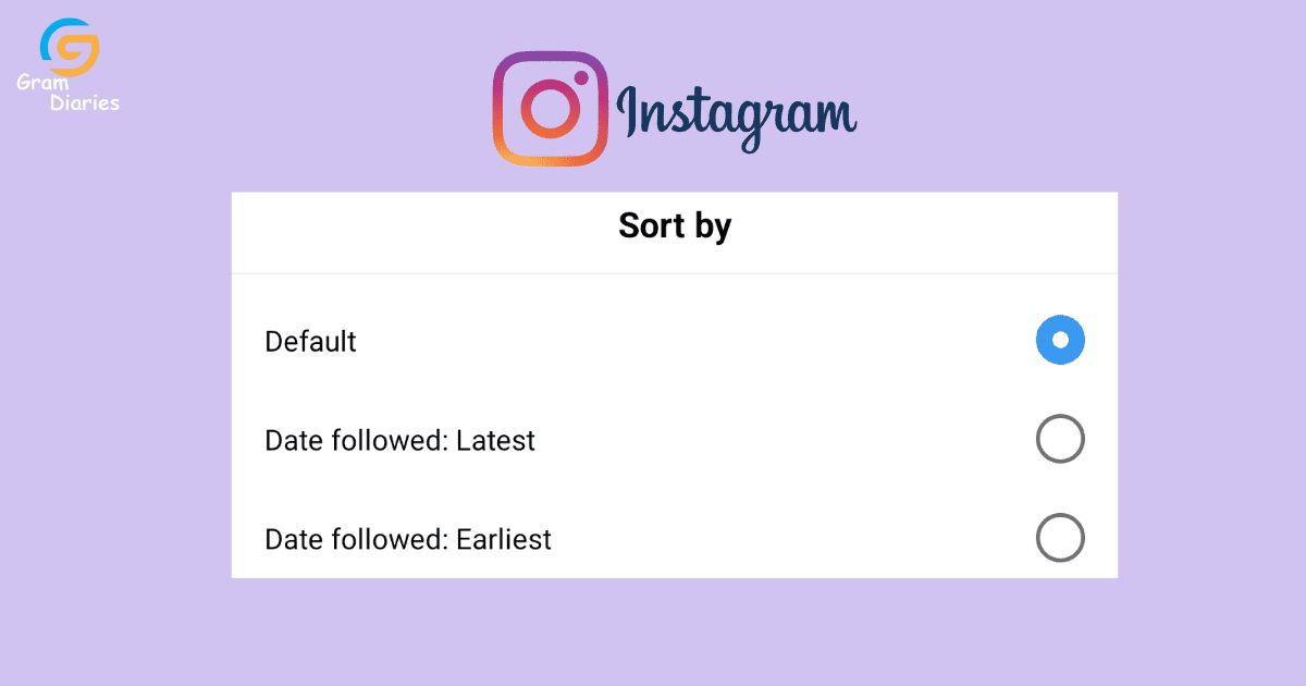 What Does Sort by Default Mean on Instagram Following List