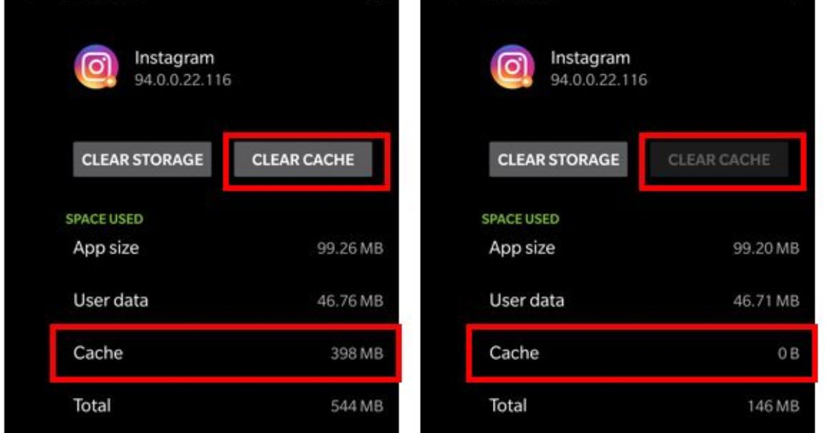 Deleted Cache Files